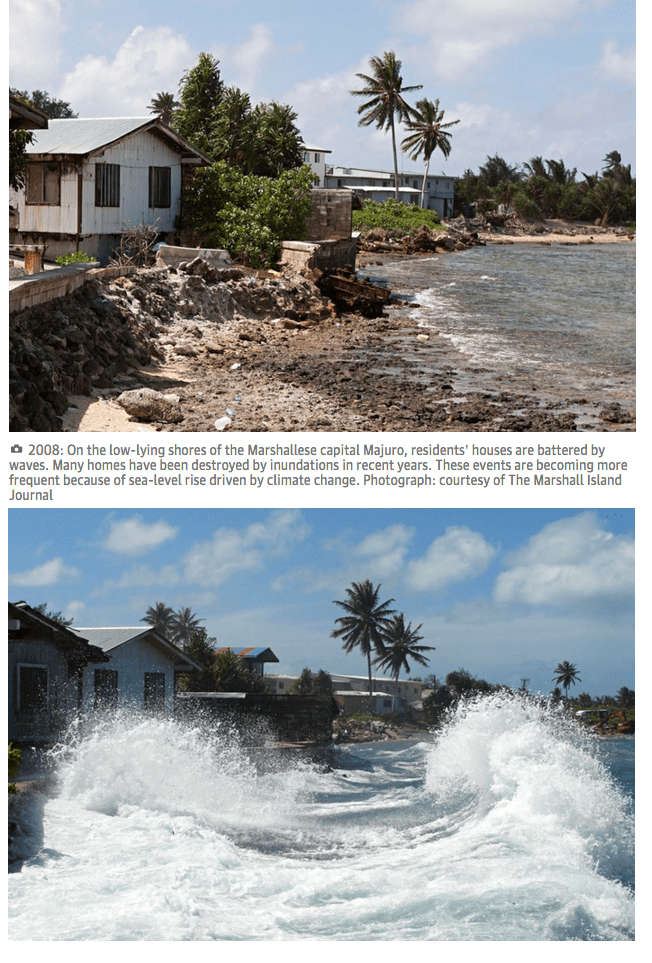Interactive Climate change in the Marshall Islands and Kiribati, before and after Climate Signals